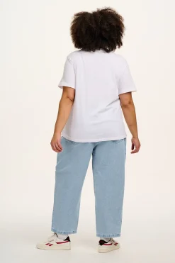 Lucy & Yak Denver - Cotton Tee in White Online