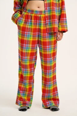Lucy & Yak Dreamer - Soft Brushed Cotton Pyjama Set in Ncuti Tartan Print New