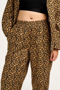 Lucy & Yak Dreamer - Soft Cotton Pyjama Set in Leopard Print Fashion