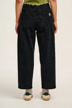 Lucy & Yak Drew - Straight Leg Denim Jeans in Washed Black Best