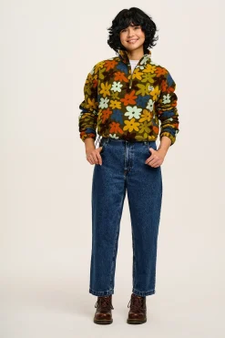 Lucy & Yak Drew - Straight Leg Denim Jeans in Mid Wash Blue Fashion