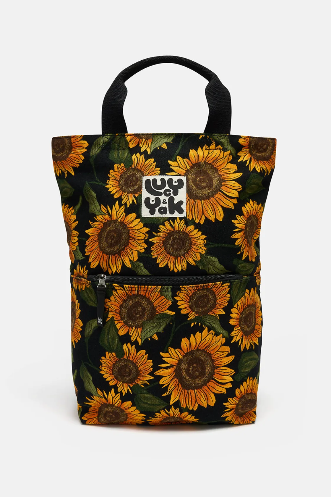 Lucy & Yak Dylan - Canvas Backpack in Sunflower Print Best