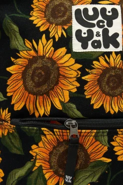 Lucy & Yak Dylan - Canvas Backpack in Sunflower Print Best