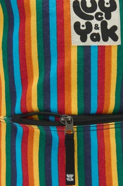 Lucy & Yak Dylan - Cotton Backpack in Rainbow Print Sale