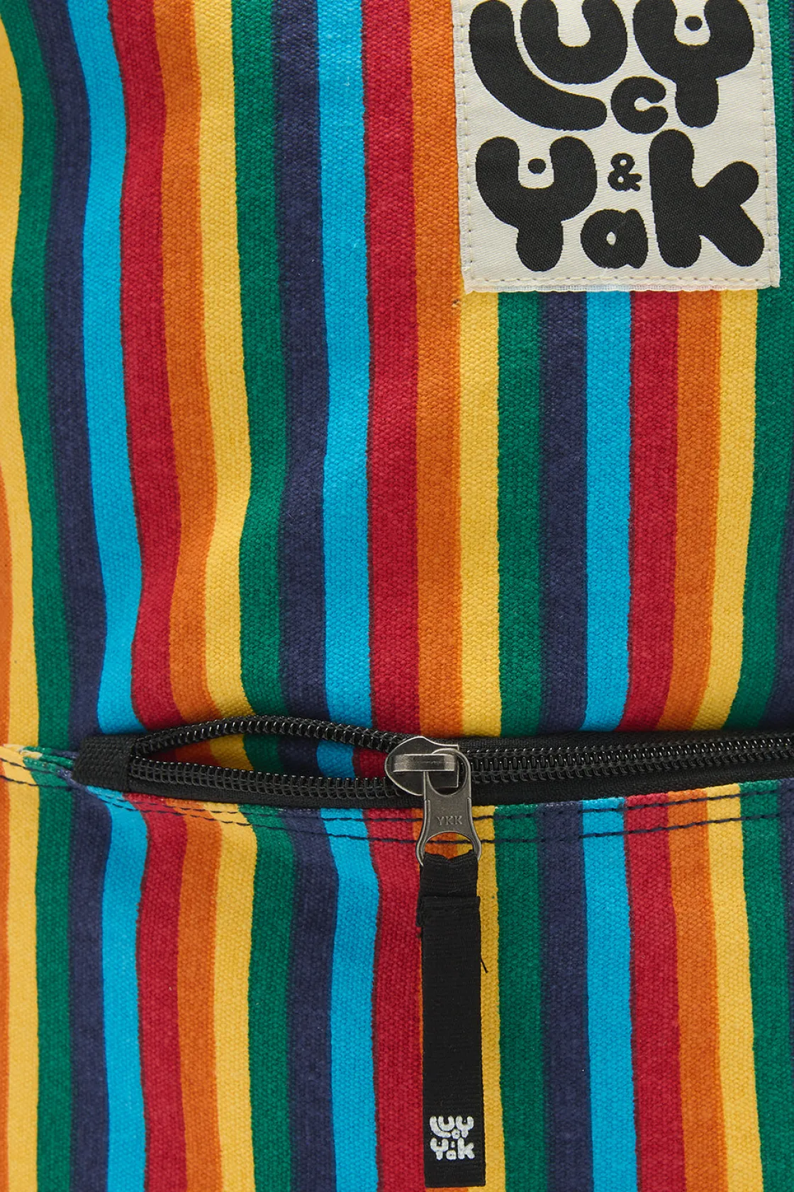 Lucy & Yak Dylan - Cotton Backpack in Rainbow Print Sale