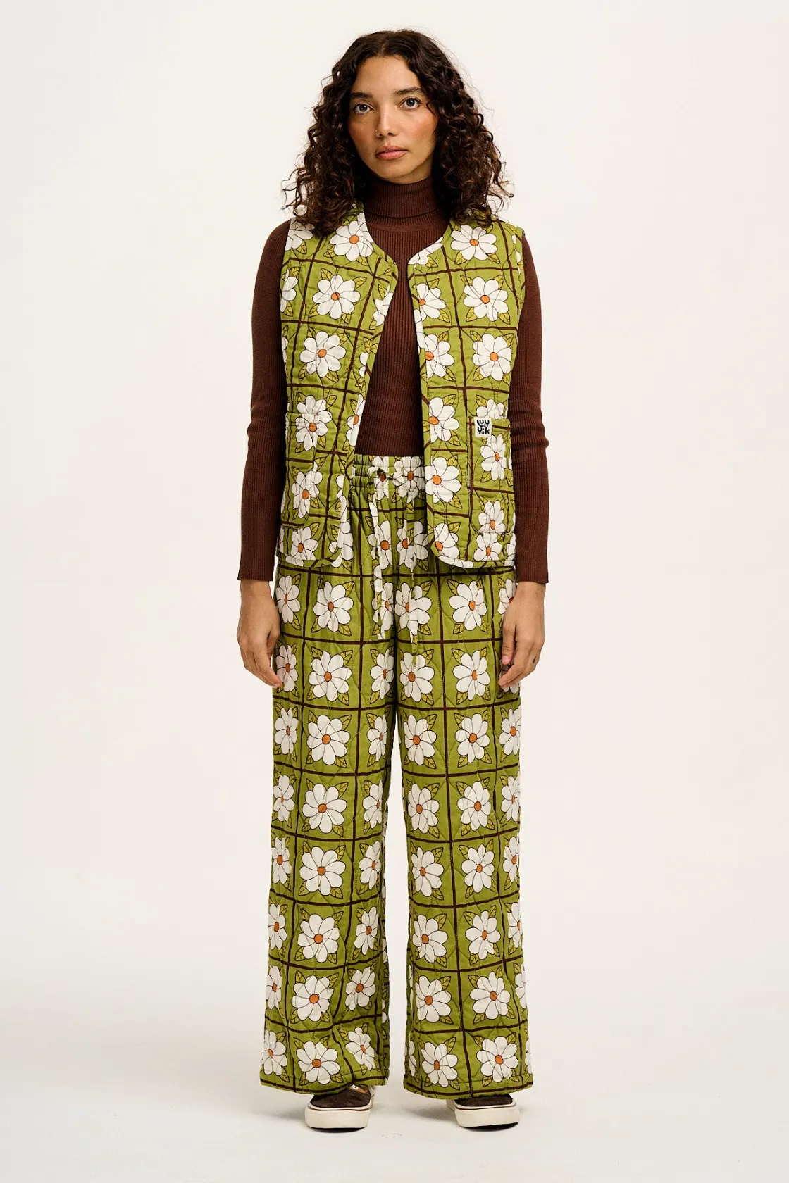 Lucy & Yak Emery - Reversible Quilted Gilet in Romneya Floral Print Sale