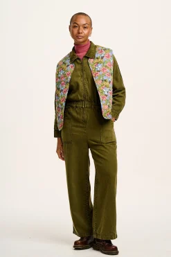 Lucy & Yak Emery - Reversible Quilted Gilet in Elsinore Floral Print Clearance