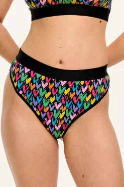 Lucy & Yak Fleur - Cotton & Bamboo Thong in Summer Lovin' Print Clearance