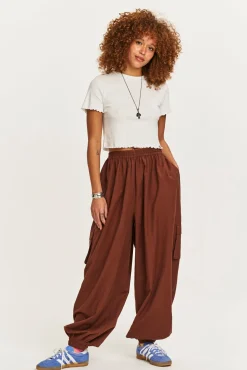 Lucy & Yak Greta - Cropped Cotton Top in Ecru New