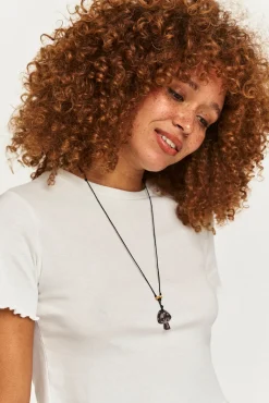 Lucy & Yak Greta - Cropped Cotton Top in Ecru New