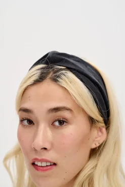 Lucy & Yak Hallie - Twist Top Headband in Black Best