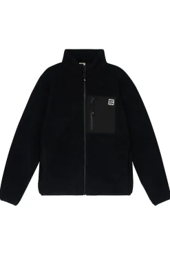Lucy & Yak Harper - Borg Fleece Jacket in Black Outlet