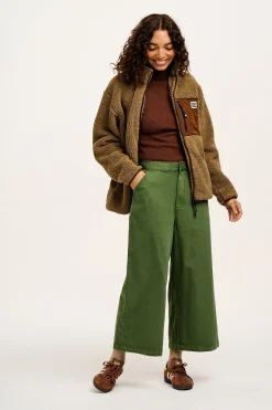 Lucy & Yak Harper - Borg Fleece Jacket in Mocha Chocca Latte Brown Sale