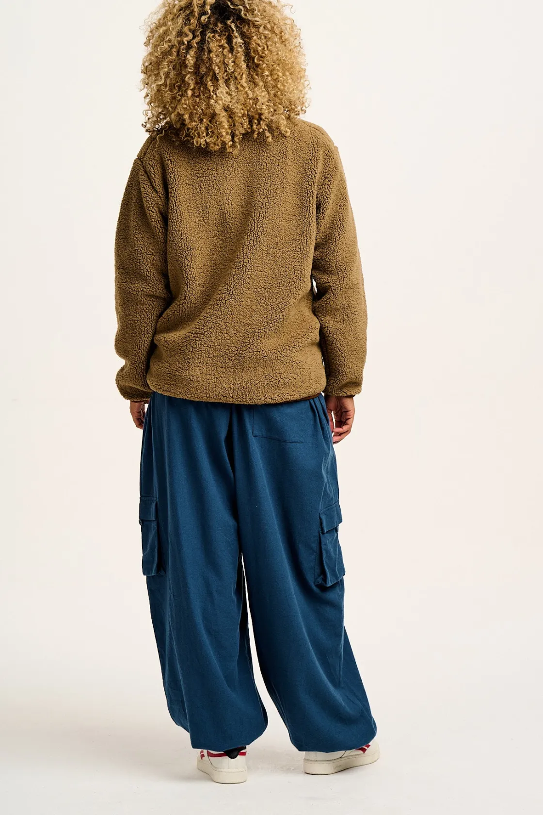 Lucy & Yak Harper - Borg Fleece Jacket in Mocha Chocca Latte Brown Sale