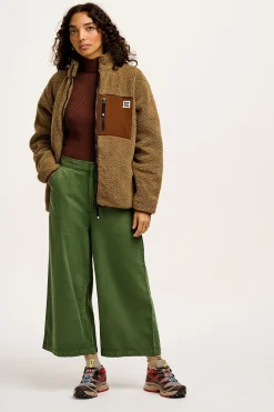 Lucy & Yak Harper - Borg Fleece Jacket in Mocha Chocca Latte Brown Sale