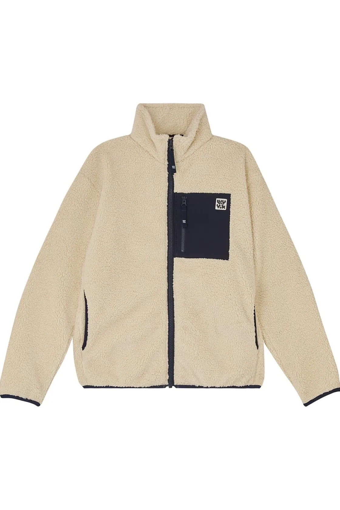 Lucy & Yak Harper - Borg Fleece Jacket in Cream Best