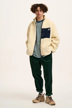 Lucy & Yak Harper - Borg Fleece Jacket in Cream Best