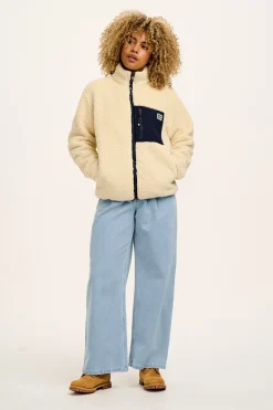 Lucy & Yak Harper - Borg Fleece Jacket in Cream Best