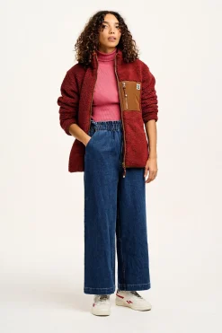 Lucy & Yak Harper - Borg Fleece Jacket in Jasper Red Fashion
