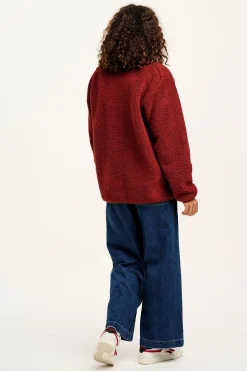 Lucy & Yak Harper - Borg Fleece Jacket in Jasper Red Fashion