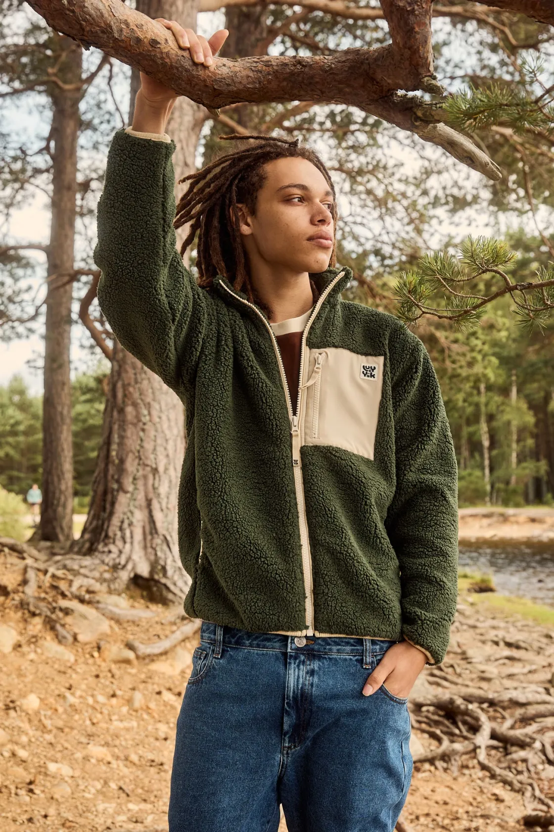 Lucy & Yak Harper - Fleece Jacket Pine Green Sale