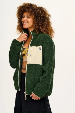 Lucy & Yak Harper - Fleece Jacket Pine Green Sale