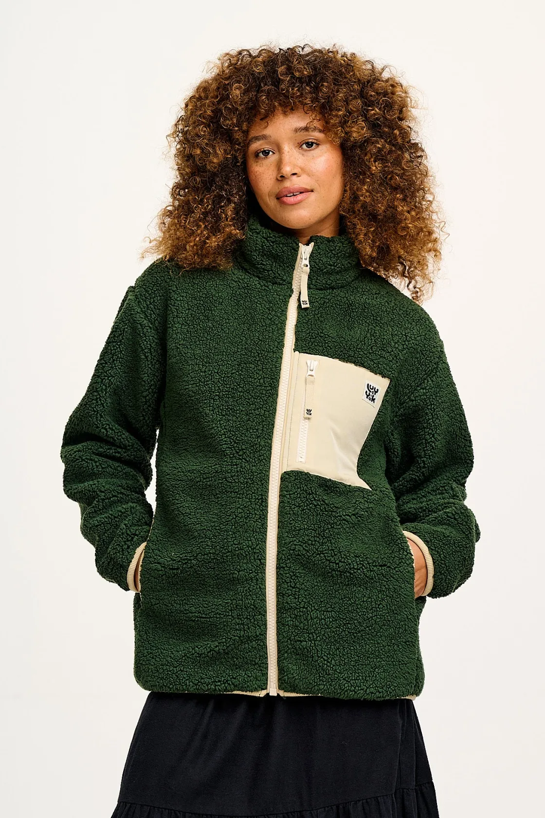Lucy & Yak Harper - Fleece Jacket Pine Green Sale