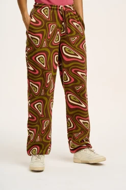 Lucy & Yak Jamie - Joggers in Brown Yosemite Print New