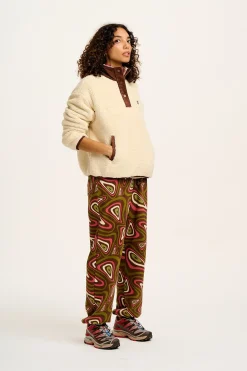 Lucy & Yak Jamie - Joggers in Brown Yosemite Print New