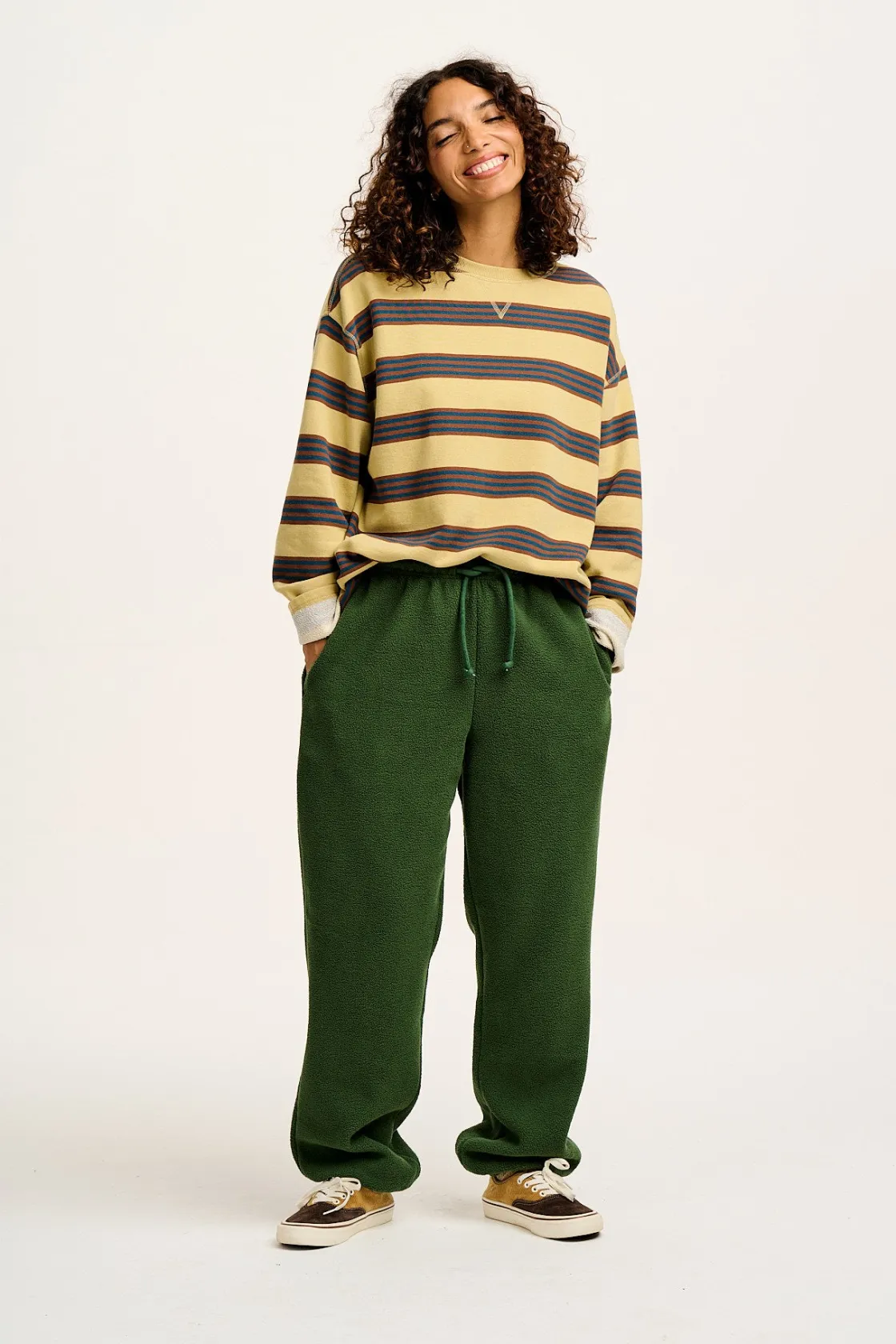 Lucy & Yak Jamie - Polar Fleece Jogger in Juniper Green Fashion