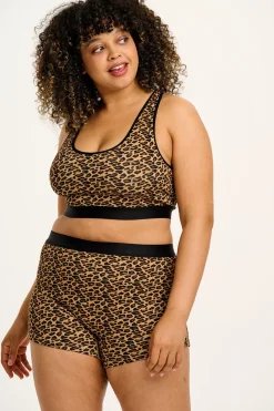 Lucy & Yak Joey - Cotton & Bamboo Boxer Shorts in Leopard Print Best