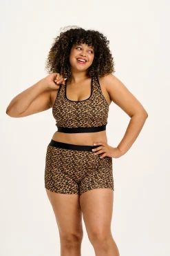 Lucy & Yak Joey - Cotton & Bamboo Boxer Shorts in Leopard Print Best