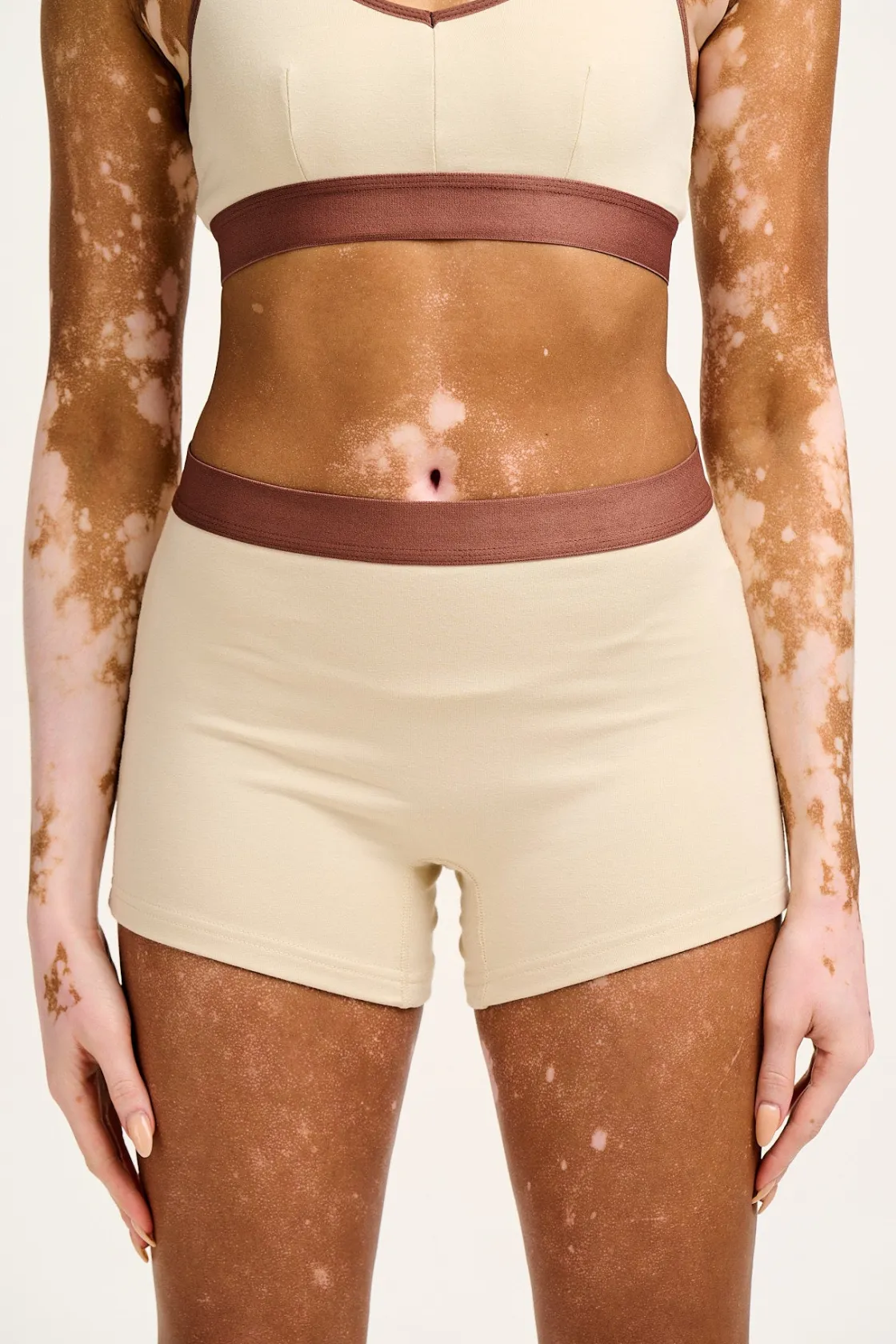 Lucy & Yak Joey - Cotton & Bamboo Boxer Shorts in Ecru Best