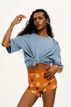 Lucy & Yak Joey - Cotton & Bamboo Boxer Shorts in Veronica Print Discount
