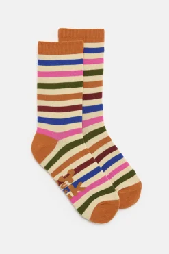Lucy & Yak JoJo - Cotton Socks in Rainbow Stripe Fashion