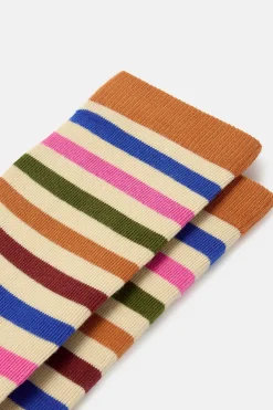 Lucy & Yak JoJo - Cotton Socks in Rainbow Stripe Fashion