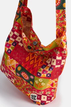 Lucy & Yak L.E. Erin - Cotton Shoulder Bag in Artist Print by Namrata Kumar New