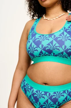 Lucy & Yak L.E. Iona - Racer Back Cotton & Bamboo Crop Top in Artist Print by Tara Khorzad Fashion