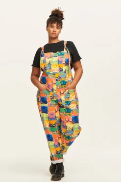 Lucy & Yak L.E. Original - Twill Dungaree in Baring All Print Clearance