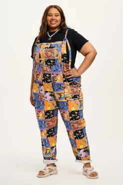 Lucy & Yak L.E. Original - Twill Dungarees in With Love Artist Print Discount