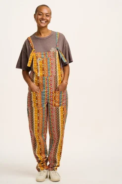 Lucy & Yak L.E. Original - Twill Dungarees in Artist Print by Chaaya Prabhat Clearance