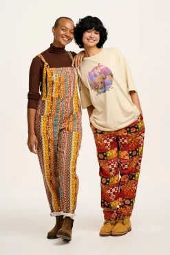 Lucy & Yak L.E. Original - Twill Dungarees in Artist Print by Chaaya Prabhat Clearance