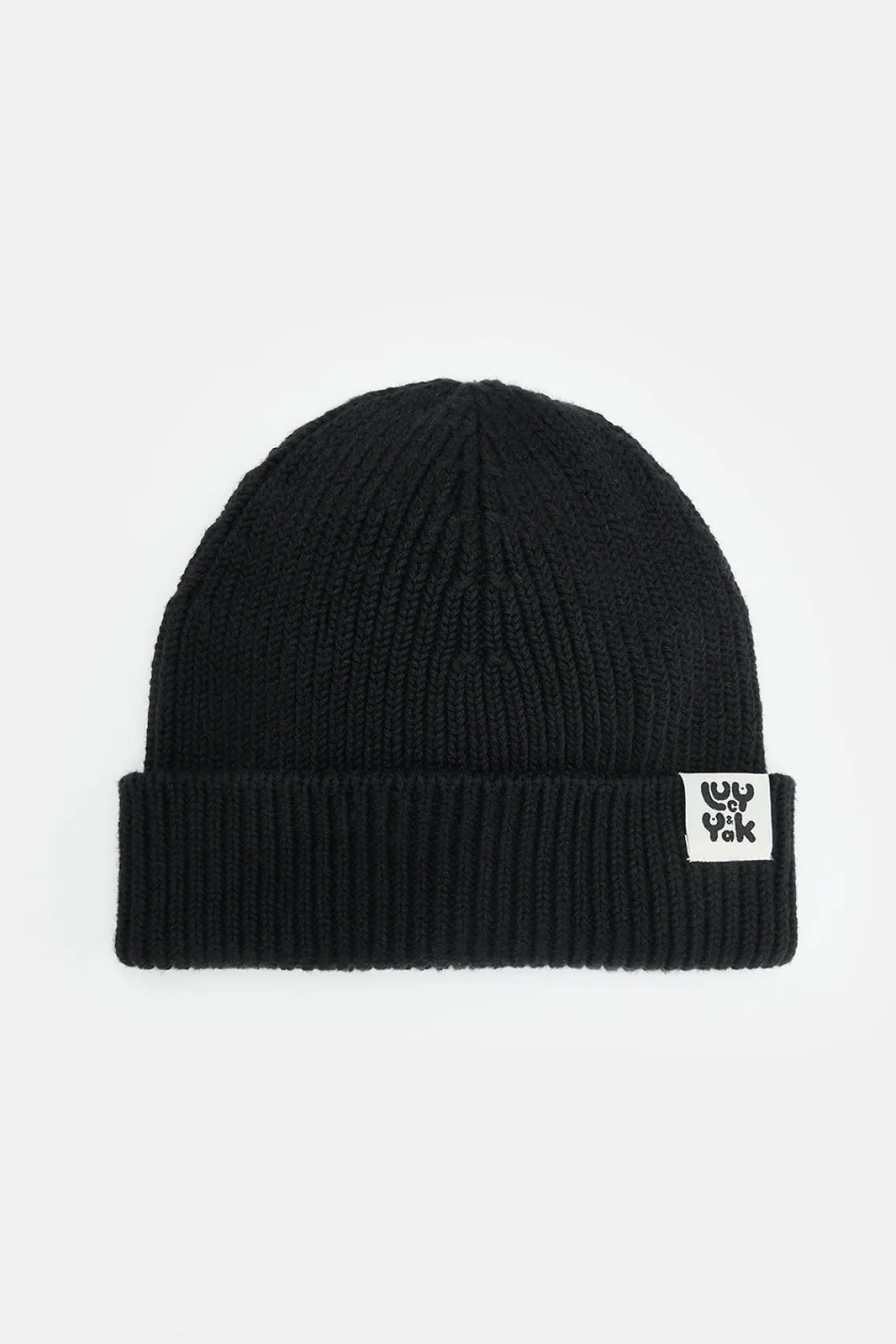 Lucy & Yak Luca - Cotton Beanie in Black New