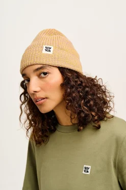 Lucy & Yak Luca - Cotton Beanie in Yellow Space Dye Discount