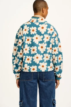 Lucy & Yak Maddison - Fleece in Blue Chase Floral Print Discount