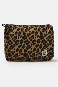 Lucy & Yak Malina - Washbag in Leopard Print Hot
