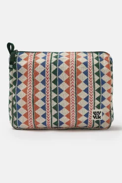 Lucy & Yak Malina - Washbag in Multi Triangles Print Outlet