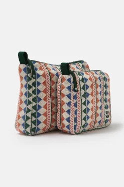 Lucy & Yak Malina - Washbag in Multi Triangles Print Outlet