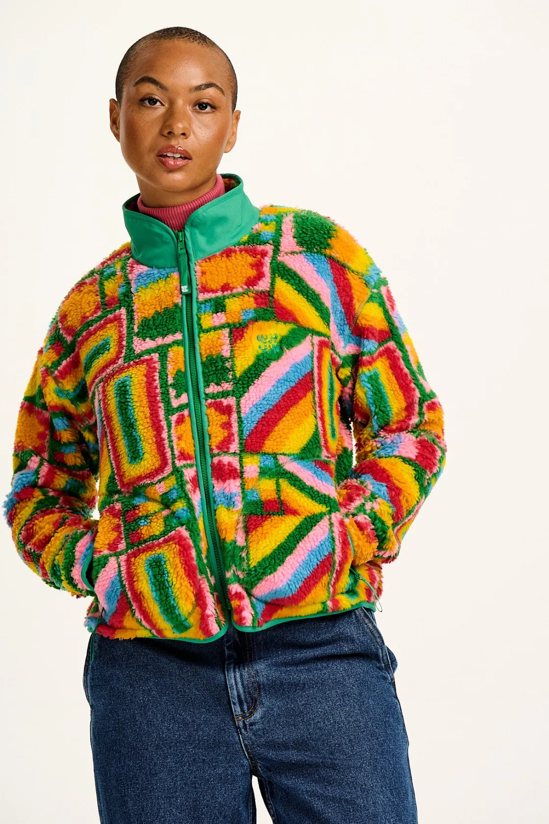 Lucy & Yak Mason - Fleece in Brooklyn Print Outlet