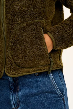 Lucy & Yak Mason - Fleece in Khaki Green Online